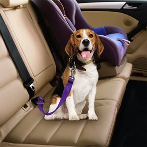 Haustier-Sitzbezug, Haustier-Sicherheitsgurt, Hunde-Auto-Traktionsseil, verstellbarer Fahrzeug-Traktionsgurt