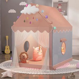 Crianças menina menino dobrável brinquedo tenda indoor jogar casa brinquedos princesa castelo jogo cama do bebê ferramenta divina jogo casa presentes do bebê 240110