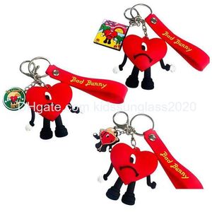 Decompression Toy Bad Bunny Keychain Bag Car Pendants Pvc Avocado Key Chains D21 Drop Delivery Toys Gifts Novelty Gag Dhmev Dhwnx