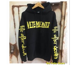 Black World Tour Hoodies Men Women Yellow CITY Text Printed Hoodie Sleeve Life After Death Logo Sweatshirts Hoodies2818950