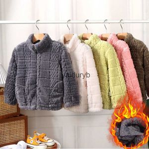 Para baixo casaco meninas meninos casacos de lã crianças quentes outerwear ldren's roupas grossas adolescentes grade jaqueta 2023 outono inverno blusão coreano stylevaiduryb