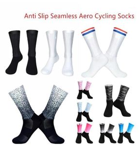 Спортивные носки летние дышащие велосипедные мужские и женские противоскользящие силиконовые бесшовные аэроизносостойкие дорожные велосипедные носки Ciclismo14855584