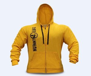 Yeni Mutant Erkekler Hoodies Spor Salonu Fitness Vücut İnşa Sweatshirt Kazak Spor Giyim Erkek Egzersiz Kapşonlu Ceket Giyim 201020849843