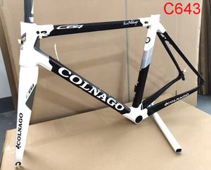 Full Carbon Fiber Road Bike Frames Disc Brakes Ud Glossy Matt T1000 Röd, vit, svart anpassad färg Kolcykelramar