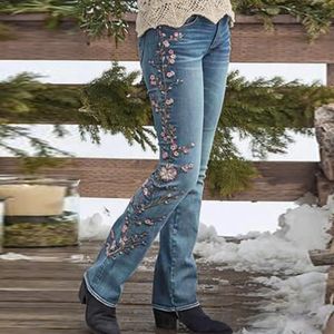 Jeans Damen, Retro-Jeans mit hoher Taille, Bell-Bottom-Hose für Damen, Jeanshose für Damen, Damen-Jeans-Sweathose, Jeanshose für Damen, sexy