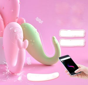 Akıllı Telefon Uygulaması Kontrollü Vibratörler GSPOT Klitoris Stimülasyonu Bluetooth Bağlı Jump Yumurta Titreşimli Kegal Top Seks Oyuncakları6339196