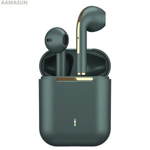 Earphones Aamasun J18 Tws Bluetooth Headphones Stereo True Wireless Headset Earbuds in Ear Handsfree Earphones Ear Buds for Mobile Phone