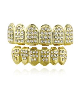 gas outdoor grills Grillz Dental Body Jewelrygold Hip Hop Iced Out Cz Diamonds Top Sier Hiphop Jewelry Gold Teeth Rhinestone TopB3223861