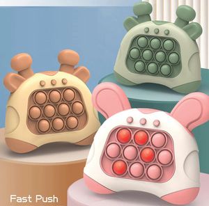 Hızlı Push Bubbles Pop Oyunu Işık Müzik Fidget Oyuncak Pro Hızlı Push Up Elektronik Modaya Modaya Modeli Pop Işık Bir Kötü Duyusal Oyuncak