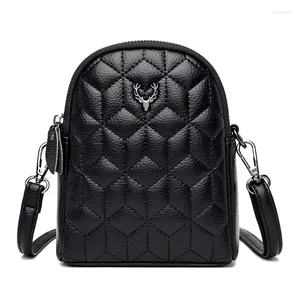 Abendtaschen Damen Square Lattice Rhombic One Shoulder Back Fashion Simple Messenger Bag Lady's Anti Splash Small