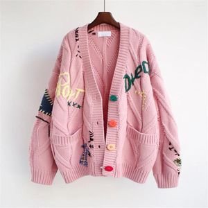 Women's Knits Spring And Autumn Lazy Style Cardigan Sweater Coat