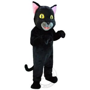 Halloween vendas quentes traje da mascote do gato preto para festa personagem dos desenhos animados mascote venda frete grátis suporte personalização