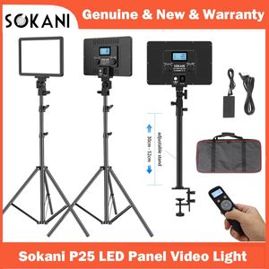 Acessórios sokani p25 led luz de preenchimento painel estúdio profissional luz vídeo para esportes gravação ao vivo vídeos chamadas vídeo zoom reuniões lâmpada