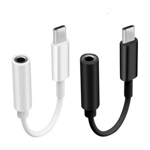 USB Typ C do 3,5 mm Adapter podłączający telefony komórkowe do słuchawek Przetopniowy kabel do przewodowych Adaptera do Xiaomi Huawei Brak pakietu detalicznego