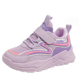 Children's Sports Premium Pu Leather Shoes Flat 2024 New Spring Summer Breathable Mesh Shoes Girl's and Boys Sport Casual Shoes Tide