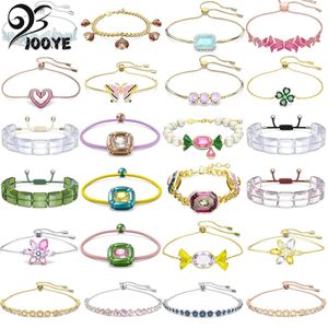 Bracelets Original Dulcis Bracelet 2024 bijoux fins à la mode cristal autrichien perle bonbon Bracelet pour les femmes cadeau romantique avec Logo