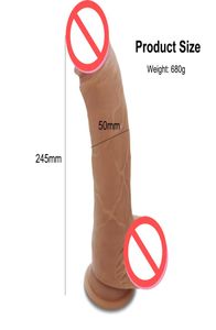 Ny hudkänsla realistisk penis super enorm stor dildo med sugkopp sexleksaker för kvinna sexprodukter kvinnlig onani cock7864162