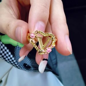 Rings Custome Initials Heart Ring Women Personalise Gold Letter Bridesmaid Grils Gift For Best Friend 2021 Trend Jewelry Halloween
