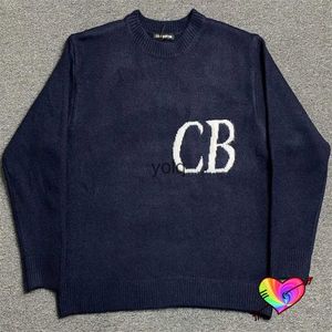 Men's Sweaters Navy Blue KNIT Cole Buxton CB Sweater Men Women Soft Cole Buxton Sweater Oversized Fit Crewne Pulloversyolq