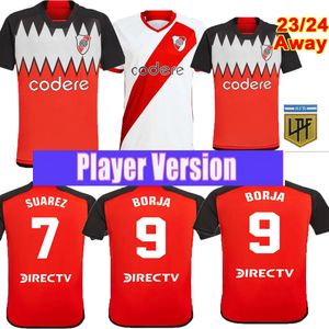 River Plate Player Versão Jerseys de futebol Barco de la Cruz Quintero Alvarezpratto Fernandez Camisetas Solari Men JavaScript 23 24 Camisas de futebol Palacios