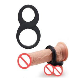 Anneaux péniens en silicone adulte mâle retarder l'éjaculation cockrings érection prolonger l'agrandisseur de pénis pour les hommes retarder l'éjaculation sexe érotique To7596128