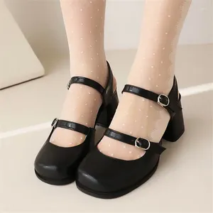 Dress Shoes PXELENA Plus Size 34-43 Women Sandals Square Toe Patent Leather Chunky Block High Heels Office Lady Daily Black White Blue