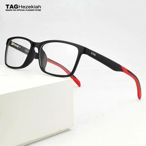 2024 Märke TR90 Glasögon Frame Men Myopia Computer Spectacle Frames Women Ultra Light Square Eye Glasses Rames For Men Th503 240110