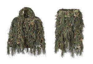 Woodland Camouflage Ghillie Suit Light Weight Hunt Suit Voice Silent 3D Ghillie Suits5908102