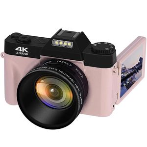 Accessori Fotocamera digitale 4K ad alta definizione 3 pollici 48MP Zoom digitale 16x Schermo ribaltabile Messa a fuoco automatica per la fotografia su Youtube Obiettivo esterno