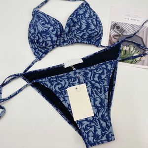 Tie Dye Micro Bikini 2024 Kvinnor Swimsuit Kvinnliga badkläder thong baddräkter sexiga bikinis sätter spetsar upp kvinnor badkläder B1