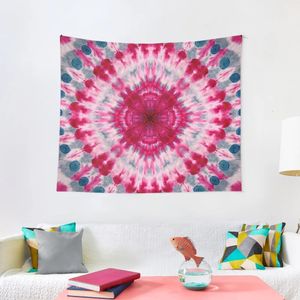 This beautiful tie-dye pattern is the result of hand-dying tied silk Tapestry Wall Decoration Tapestry 240111