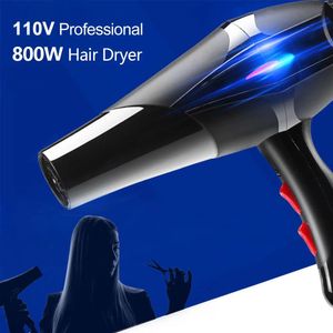 Torkar 220V Professionell 800W hårtork Strong Power Barber Salon Styling Tools Hot/Cold Air Blow Dryer 2 Speed ​​Justment