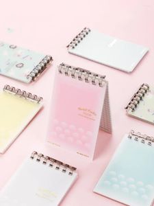 Japan Kokuyo Mini Loose-Leaf Notebook A7 Spole avtagbar student Portable Light Color Memo Management Plan Checkered Pocket Book