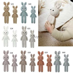 Other Arts and Crafts Crochet Rabbit Baby Cute Stuffed Animal Handmade Bunny Soothing Toy Newborn Sleep Aid Gift Photography Props YQ240111