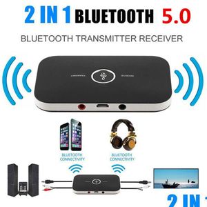 Mottagare Trådlös Bluetooth -sändarmottagare 3,5 mm O -adapter för TV -bil smartphones Laptop PC Tablet DVD CD -hörlurar Högtalare M Dhypa