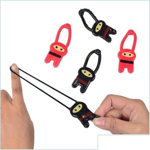 Dekompresyjna zabawka ninja wyrzutnia wyrzucania wentylacyjnego Elastic Little Man Finger Dart DART Prezenty dla dzieci do dostawy 202 Zabawki nowość gag dhjzz