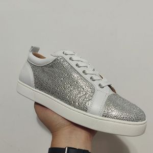 2024 Nuova scarpa casual Red Bottoms sneaker Uomo Donna mocassino corridore camminata di lusso Designer Outdoor nero bianco Scarpa da corsa bassa scarpa da tennis di alta qualità Scarpe da ginnastica in pelle con scatola