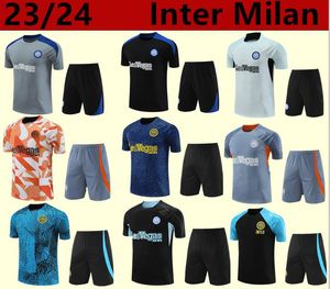 23/24 inter TRACKSUIT milans jerseys LAUTARO chandal futbol soccer MILANO Training suit 23/24milans camiseta DE FOOT inter Short sleeves Sportswear