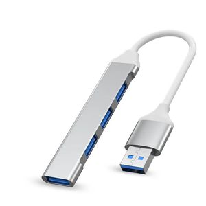 Mini USB Tip C HUB 4port adaptörü USB3.1multi Splitter 4in1 yerleştirme istasyonu Bilgisayar dizüstü bilgisayar için Ultraslim Superspeed alüminyum