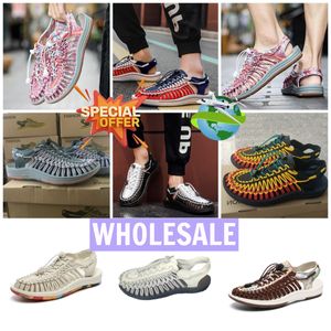 Designer Sandal Hemp Rope Woven Slipper shoes sandals Fashionable Elegant Simple Material Flat Comfort knit woven shoe mens womans EUR 35-48