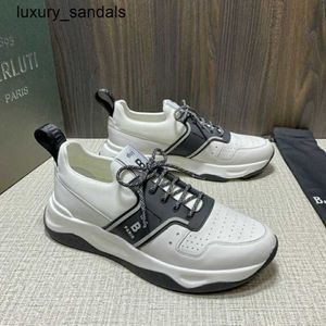 Berluti Mens Leather Sneakers Top Berluti New Low Casual Sports Shoes Fashionable and Handsome Handmade Color Changing Polishing Trendy Exclusive Rj