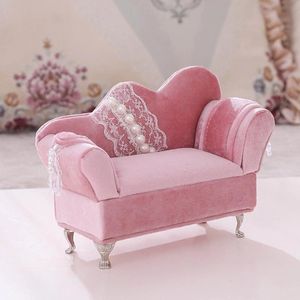 Display Openable Furniture Jewelry Box Display Storage Cases Mini Armchair for Dollhouse