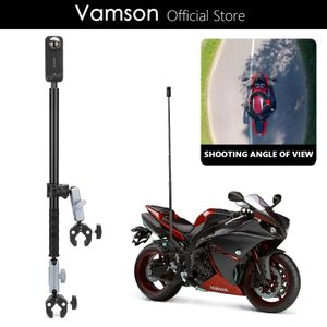 Stative Vamson Motorrad-Fahrradkamerahalter mit Aluminium-Selfie-Stick-Stativ für Insta360 One Rs One X2 Gopro Motorradzubehör