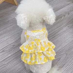 Hondenkleding zomerjurk kat puppy rok chihuahua kleding jurken Yorkie Pomeranian Maltese poedel bichon kleding