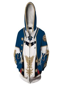 Jogo genshin impacto jean gunnhildr qin cosplay hoodie 3d impresso moletom casual pulôver zip up jaqueta casaco y09016349777