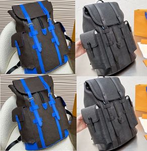 Leather Backpack School bag High Quality Travel Messenger man Satchel Shoulder bag Designer bags Pockets Multi funcito handbags
