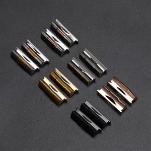 19mm 20mm 21mm Edelstahl END LINK Endlink-Anschluss für gebogene Armband-Armbanduhr, Gummi-Lederband231S