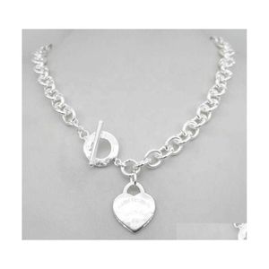 Anhänger Halsketten Design Mann Frauen Mode Halskette Kette S925 Sterling Silber Schlüssel Rückkehr zum Herzen Liebe Marke Charme mit Box Drop DE270B