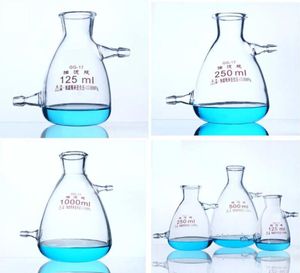 Suprimentos de laboratório garrafa de filtro superior inferior boca garrafas de filtro de vidro buchne balão com dois tubos sucção9605641