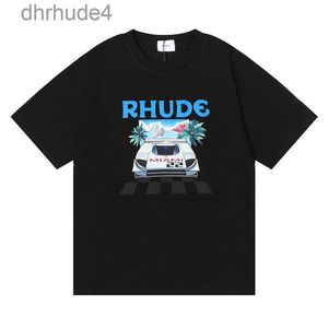 Desinger Rhude T-Shirt Marke Herrenhemden Männer Frauen Hohe Qualität 100 % Baumwolle Kleidung Hip Hop Top T-Shirts US-Größe S-xxl YSJR